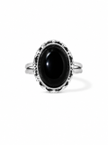Natural Black Onyx Statement Ring