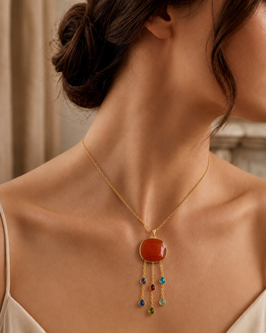 Sunset Cascade Necklace