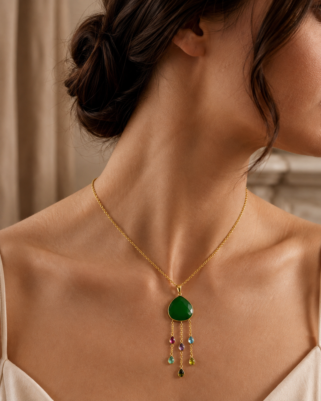 Emerald Rain Necklace