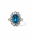 Natural Tanzanite Quartz Statement Ring