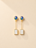 Mystic Crystal & Mother of Pearl Drop Earrings