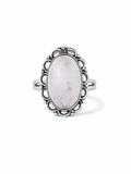 Natural Dendrite Quartz Statement Ring
