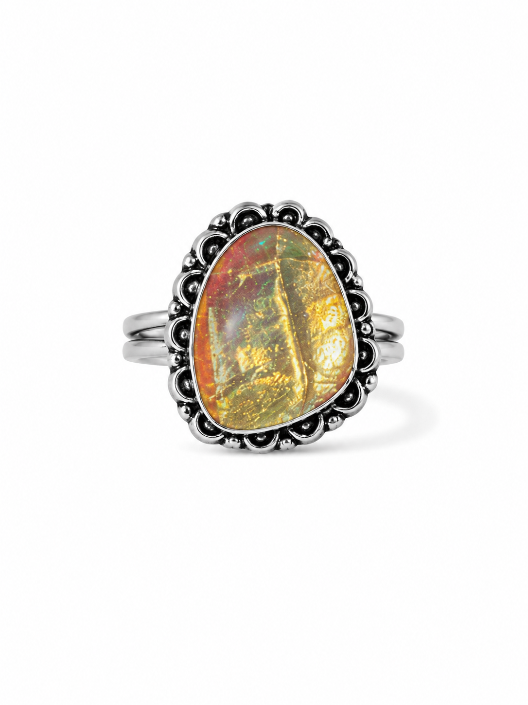 Australian Triplet Opal Statement Ring