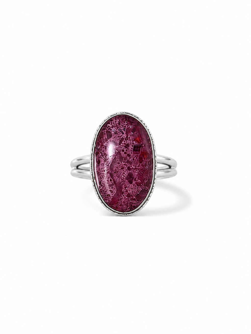Natural Porcelain Jasper Statement Ring